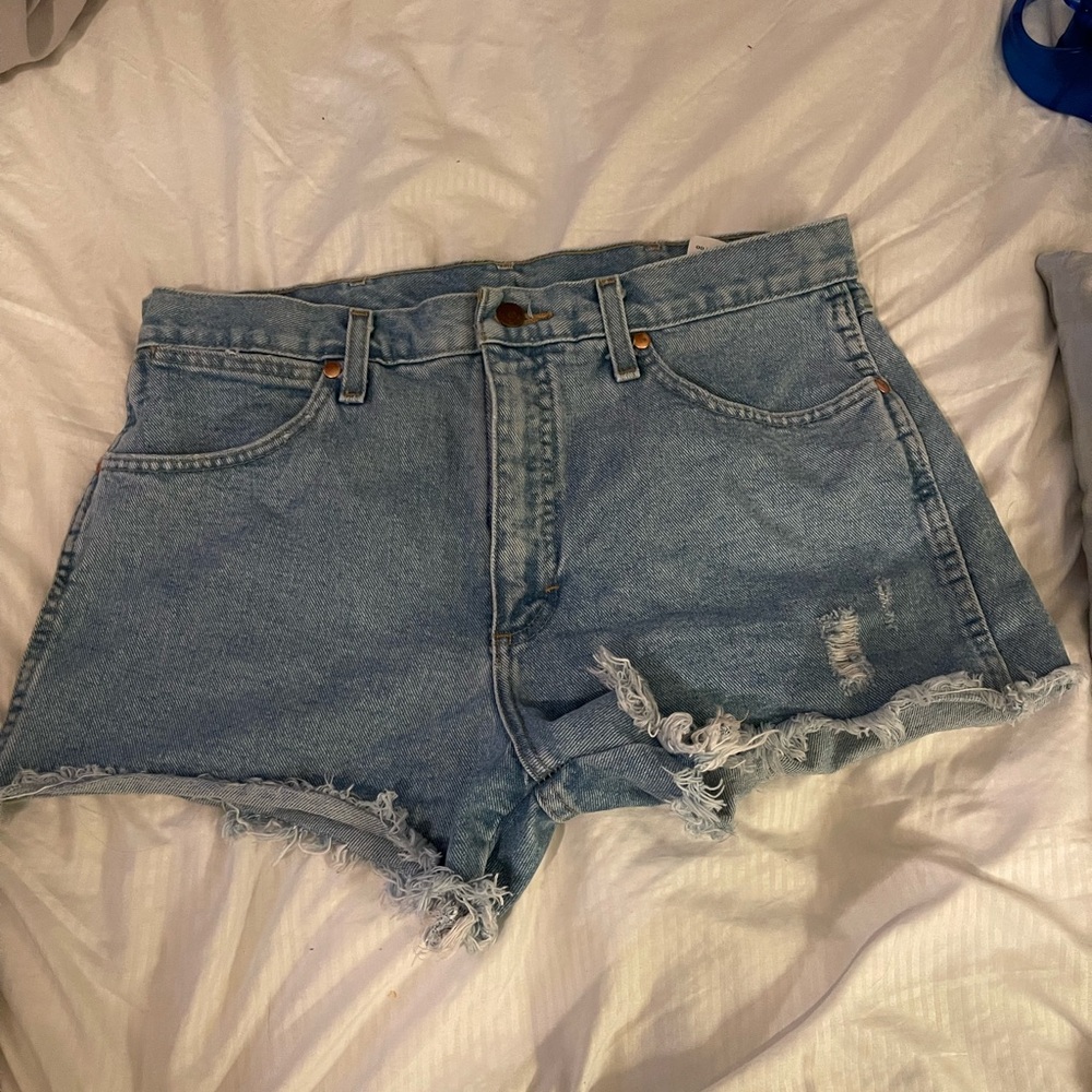 Wrangler Denim Frayed Hem Women Shorts